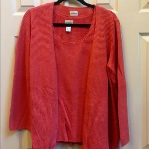 Chico’s Cotton blend sweater set